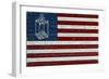 Flag with Paul Revere's Lantern-Lantern Press-Framed Art Print