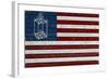 Flag with Paul Revere's Lantern-Lantern Press-Framed Art Print