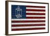 Flag with Paul Revere's Lantern-Lantern Press-Framed Art Print