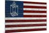 Flag with Paul Revere's Lantern-Lantern Press-Mounted Premium Giclee Print