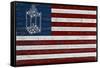 Flag with Paul Revere's Lantern-Lantern Press-Framed Stretched Canvas