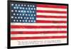 Flag with Poem-null-Framed Art Print