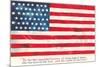 Flag with Poem-null-Mounted Premium Giclee Print