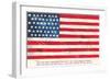 Flag with Poem-null-Framed Art Print