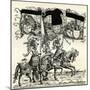 Flagbearers on horseback-Hans Burgkmair-Mounted Giclee Print