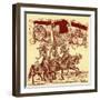 Flagbearers on horseback-Hans Burgkmair-Framed Giclee Print