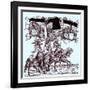 Flagbearers on horseback-Hans Burgkmair-Framed Giclee Print