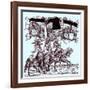 Flagbearers on horseback-Hans Burgkmair-Framed Giclee Print