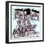 Flagbearers on horseback-Hans Burgkmair-Framed Giclee Print