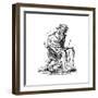 Flagellant, 16th Century-Jost Amman-Framed Giclee Print