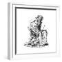 Flagellant, 16th Century-Jost Amman-Framed Giclee Print