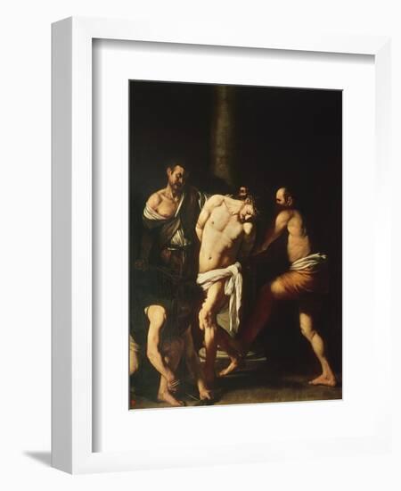 Flagellation, 1607-Caravaggio-Framed Giclee Print