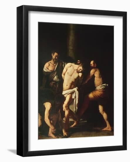 Flagellation, 1607-Caravaggio-Framed Giclee Print