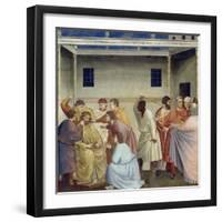 Flagellation of Christ, Detail from Life and Passion of Christ, 1303-1305-Giotto di Bondone-Framed Giclee Print