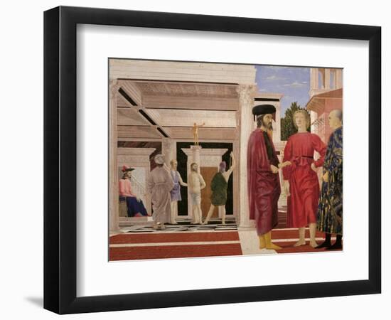 Flagellation of Christ-Piero della Francesca-Framed Art Print