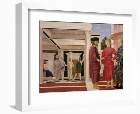 Flagellation of Christ-Piero della Francesca-Framed Art Print