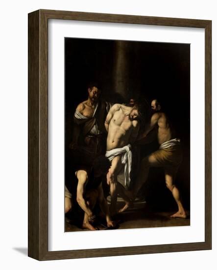 Flagellation of Christ-Caravaggio-Framed Art Print