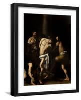 Flagellation of Christ-Caravaggio-Framed Art Print