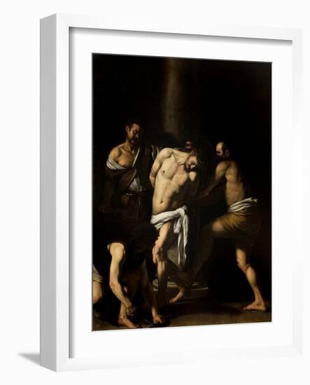 Flagellation of Christ-Caravaggio-Framed Art Print