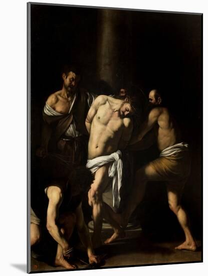 Flagellation of Christ-Caravaggio-Mounted Art Print
