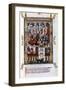 Flagellation of St Denis, St Rusticus and St Eleutherius, 1317-null-Framed Giclee Print