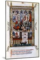 Flagellation of St Denis, St Rusticus and St Eleutherius, 1317-null-Mounted Giclee Print