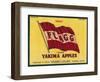 Flagg Apple Label - Yakima, WA-Lantern Press-Framed Art Print