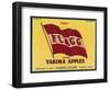 Flagg Apple Label - Yakima, WA-Lantern Press-Framed Art Print