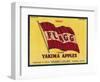 Flagg Apple Label - Yakima, WA-Lantern Press-Framed Art Print