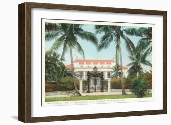 Flagler Home, Palm Beach, Florida-null-Framed Art Print