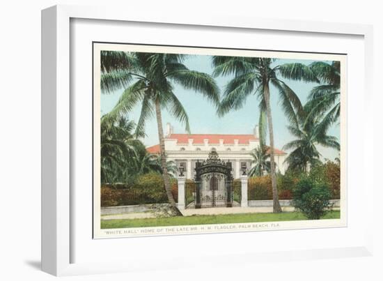 Flagler Home, Palm Beach, Florida-null-Framed Art Print