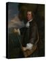 Flagmen of Lowestoft: Vice-Admiral Sir Christopher Myngs, 1625-66, 1665-66 (Painting)-Peter Lely-Stretched Canvas