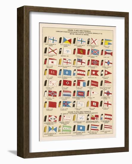 Flags and Funnels-null-Framed Art Print