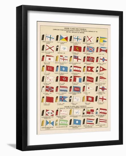 Flags and Funnels-null-Framed Art Print