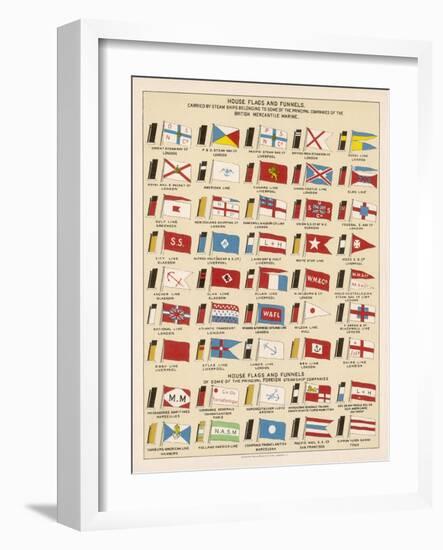 Flags and Funnels-null-Framed Art Print