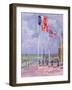 Flags at Courseulles, Normandy-Sarah Butterfield-Framed Giclee Print