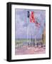 Flags at Courseulles, Normandy-Sarah Butterfield-Framed Giclee Print