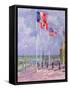 Flags at Courseulles, Normandy-Sarah Butterfield-Framed Stretched Canvas