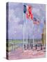 Flags at Courseulles, Normandy-Sarah Butterfield-Stretched Canvas