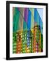 Flags at the Palais Des Congres, Montreal, Quebec, Canada, North America-Michael DeFreitas-Framed Photographic Print