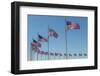 Flags by Washington Monument, Washington DC, Usa-Jim Engelbrecht-Framed Photographic Print