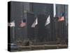 Flags, Chicago, Illinois, United States of America, North America-Robert Harding-Stretched Canvas