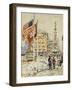 Flags, Columbus Circle, 1918-Childe Hassam-Framed Giclee Print