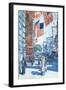 Flags, Fifth Avenue-Childe Hassam-Framed Art Print