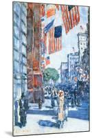 Flags, Fifth Avenue-Childe Hassam-Mounted Art Print