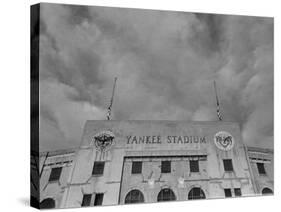 Flags Flying at Half Mast on Top of Yankee Stadium to Honor Late Baseball Player Babe Ruth-Cornell Capa-Stretched Canvas
