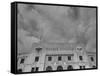 Flags Flying at Half Mast on Top of Yankee Stadium to Honor Late Baseball Player Babe Ruth-Cornell Capa-Framed Stretched Canvas