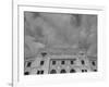 Flags Flying at Half Mast on Top of Yankee Stadium to Honor Late Baseball Player Babe Ruth-Cornell Capa-Framed Photographic Print