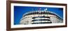 Flags in Front of a Stadium, Yankee Stadium, New York City, New York, USA-null-Framed Photographic Print