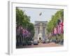 Flags Lining Mall to Buckingham Palace for President Obama's State Visit in 2011, London, England-Walter Rawlings-Framed Photographic Print